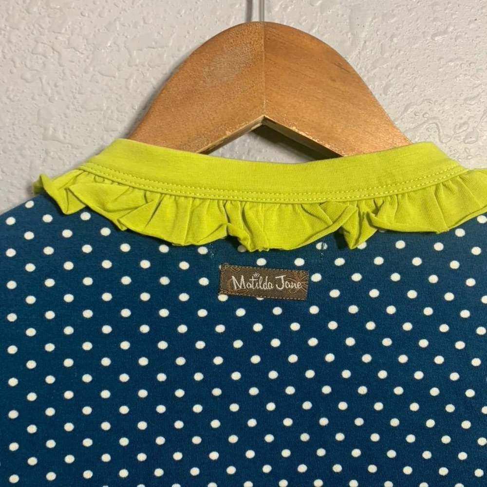 Matilda Jane Polka Dot Ruffle Button Down Cardigan - Picture 6 of 7